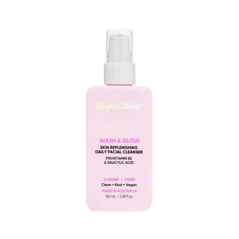 SugarBaby Wash & Glow Skin Replenishing Daily Facial Cleanser 100ml