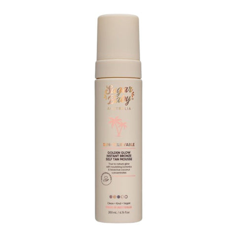 SugarBaby Sun-Believable Golden Glow Instant Self Tan Mousse 200ml