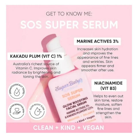 SugarBaby SOS Super Serum Glow Boosting Facial Serum 40ml