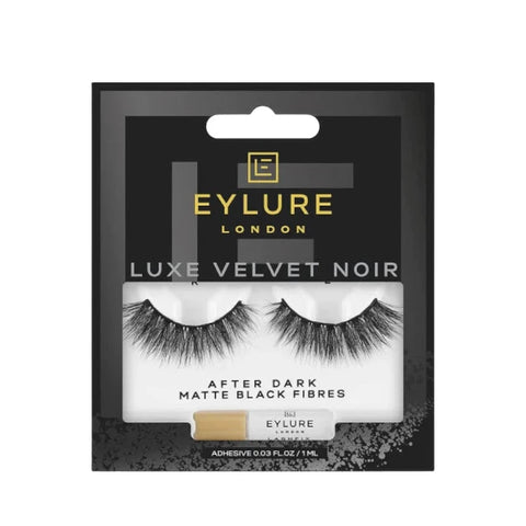 Eylure Luxe Velvet Noir Matte Black Lashes After Dark