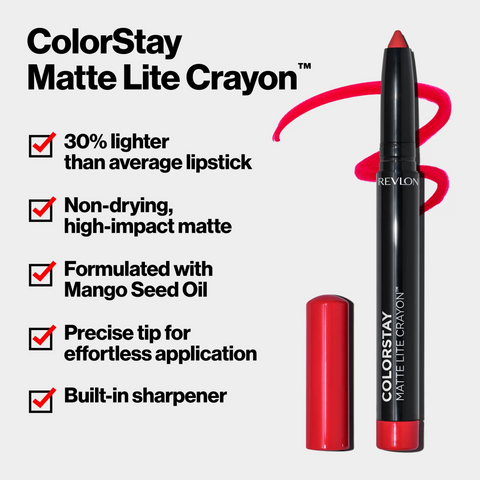 Revlon ColorStay Matte Lite Crayon 008 She's Fly