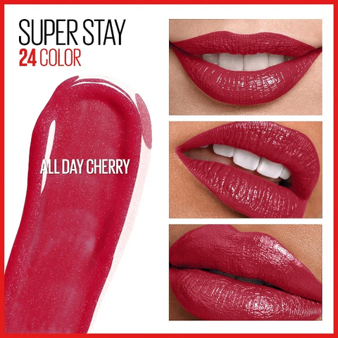 Maybelline Superstay 24 2-Step Longwear Lipstick 015 All Day Cherry