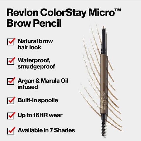 Revlon ColorStay Micro Brow Pencil 456 Dark Brown