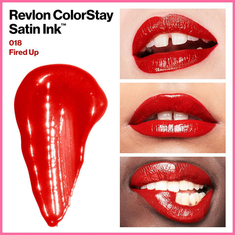 Revlon ColorStay Satin Ink Liquid Lipcolor 018 Fired Up