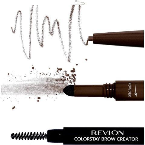 Revlon ColorStay Brow Creator Eyebrow Pencil & Powder 610 Dark Brown